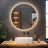 Зеркало круглое  «Умбра» (Ambilight) с интерьерной подсветкой — фото 1