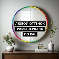 Зеркало Арка в МДФ раме RAL 5007 — фото 4